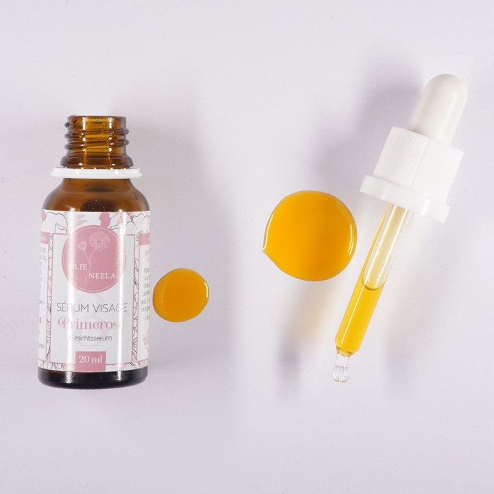 Sérum Primerose -Peau Sèche & Déshydratée - Rosier Sauvage & Grenade - OlieNeela