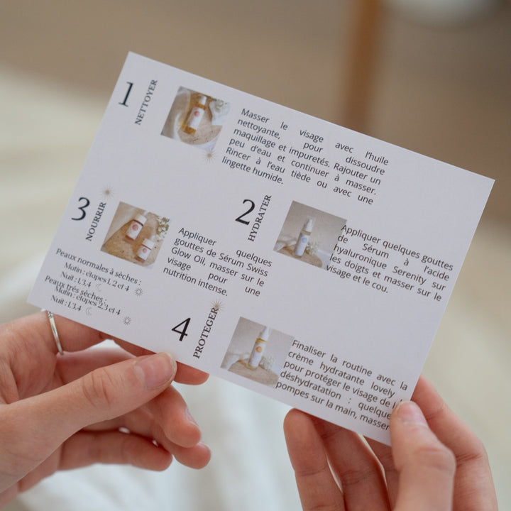 Routine Soin Visage - Rituel de Beauté Suisse - Peau Sèche