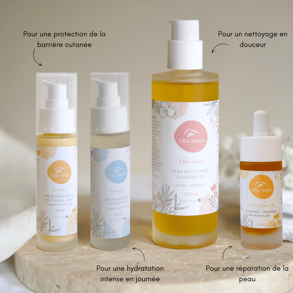 Routine Soin Visage - Rituel de Beauté Suisse - Peau Sèche - OlieNeela