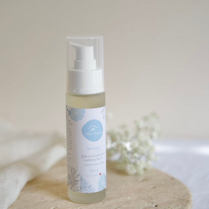 Serenity - Sérum Repulpant - Hydratant Acide Hyaluronique & Rose de Damas Bio - OlieNeela