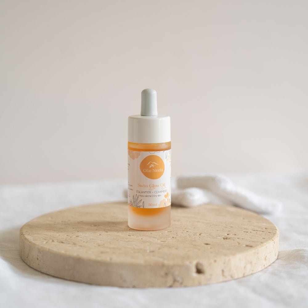 Swiss Glow Oil - Peau Sèche & Terne - Céramides et Edelweiss - OlieNeela